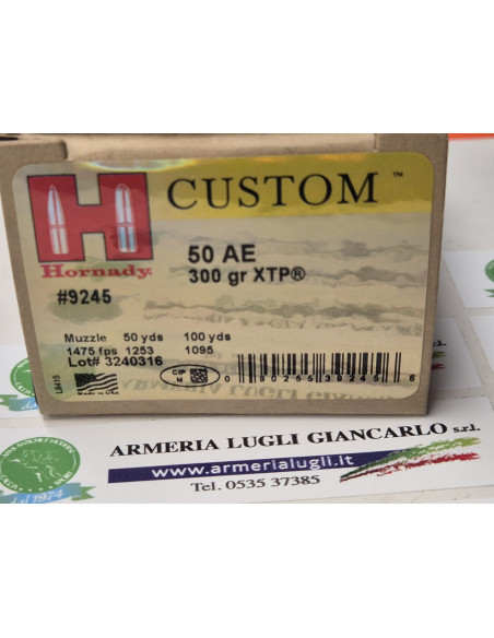 CARTUCCE MUNIZIONI CALIBRO 50AE 300 GR XTP/HP 9245 CONF.20 PZ