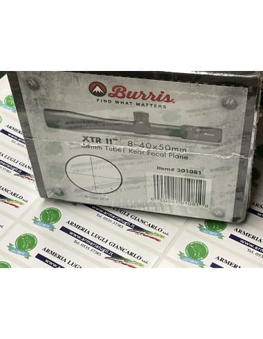 OTTICA BURRIS XTR II 8-40 x 50mm 34mm Tube | Real Focal Plane | F-CLASS DCH  OTTICA DA TIRO CODICE 201081  RETICOLO F- CLASS DCH