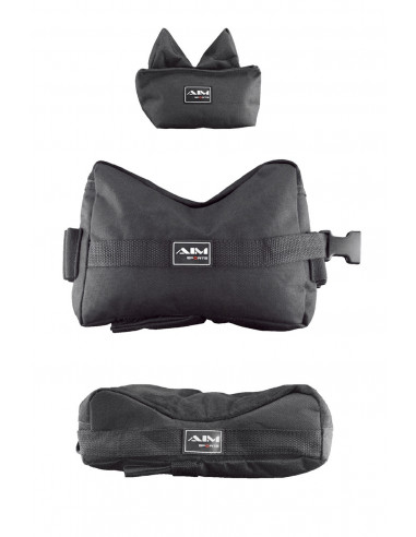 Rest per carabine economico 3 sacchi AimSports Front and Rear Shooting Bags,3 Bag Set (Black, Small)AIMSPORT SET REST 3PZ