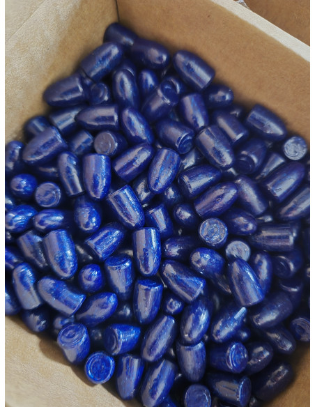 Palle ogive di nostra produzione Armeria Lugli colorate calibro 38 s&w e calibro 357 1000  pezzi RN BB 124 grani diametro 357