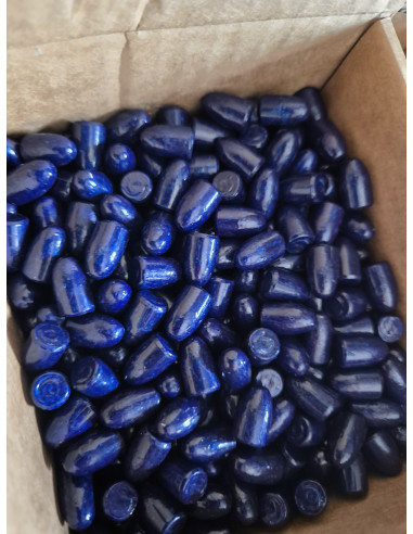 Palle ogive di nostra produzione Armeria Lugli colorate calibro 38 s&w e calibro 357 1000  pezzi RN BB 124 grani diametro 357