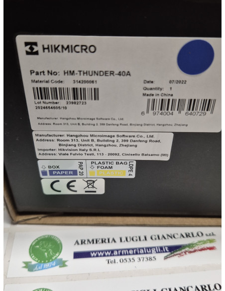 Adattatore per ottiche HikMicro HM-THUNDER-40A - Adattatore a clip, 40 mm  hm- THUNDER 40 A
