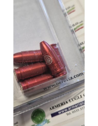 Salvapercussore alluminio colore rosso Beretta armi calibro 9x21  9 mm 9x19  5 pezzi snap caps sn131D0050036