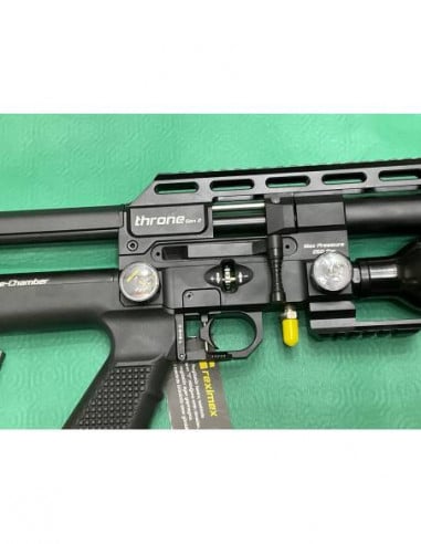 Carabina PCP Co2 libera vendita 10 colpi Reximex Throne Gen 2 calibro 5,5 7,5 j con doppio caricatore aria compressa