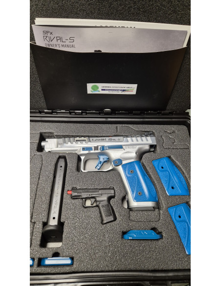 Canik Rival SFX S Full Metal 5” custom blu calibro 9x19