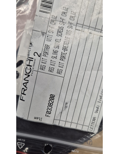 Attacchi per cinghia e bratella Kit Franchi portabretella per sovrapposto con viti calibro 12 codice F0338200