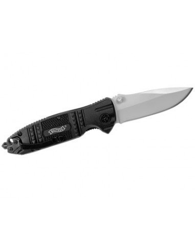 COLTELLO WALTHER SILVER TAC UMAREX (5.0717) COLTELLI SERRAMANICO TASCABILE COLORE NERO BIANCO  CODICE 5.0717