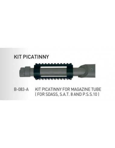 SUPPORTO FABARM SUPPORTO PORTS OTTICHE LATERALE B-083-A KIT PICATINNY FOR MAGAZINE TUBE ( FOR SDASS, S.A.T. 8 AND P.S.S.10 )