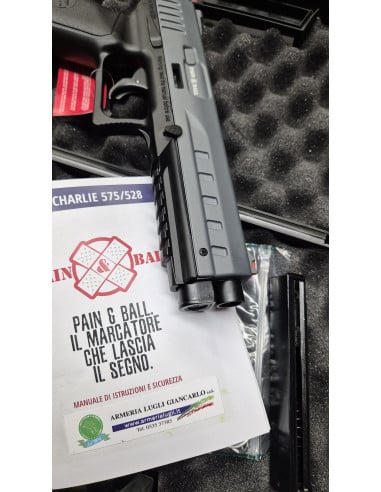 PB BRAVO 5.28 CHIARLIE PISTOLA PAINTBALL DA DIFESA PERSONALE  E ALLENAMENTO CALIBRO .50 CON CARICATORE SOTTO LA CANNA