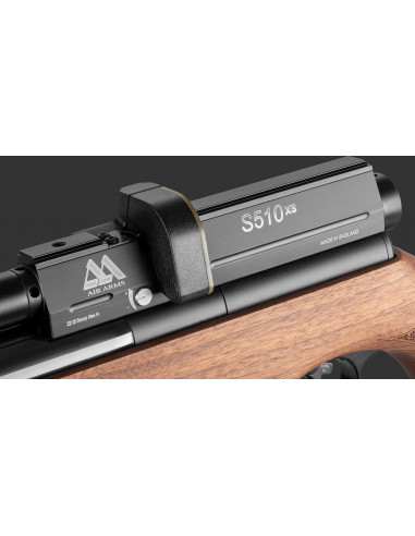 Carbina Air Arms pcp precompressa 10 colpi calibro 5, 5 in legno modello S510 XS in legno faggio 48 joule