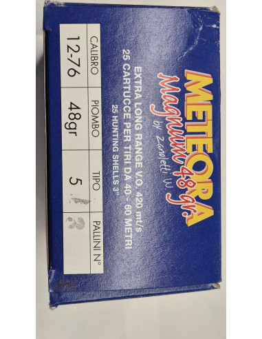 Cartucce Metora Zanoletti Magnum 48 grammi piombo 5 calibro 12  76
