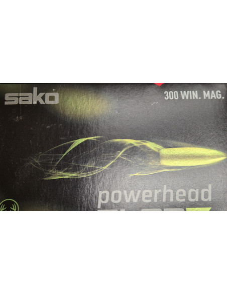 Cartucce Munizioni Colpi calibro 300 win. Mag. 175 grani Sako Powerhead Blade Lead Free Hunting Ammunition