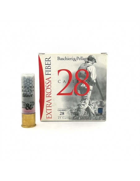 Cartucce Munizioni Colpi Baschieri & Pellagri Baschieri & Pellagri Extra Rossa 28 Fiber, la cartuccia per la beccaccia