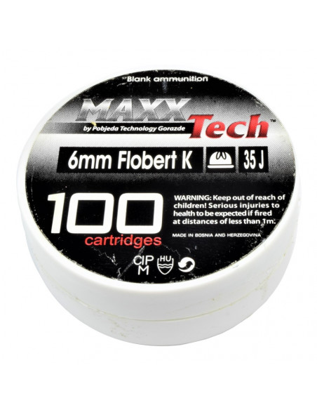 MAXX TECH COLPI CARTUCCE A SALVE CALIBRO 6mm (MT6) 100 COLPI PER PISTOLE A SALVE SCACCIACANI