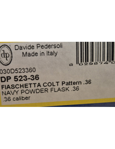 Pedersoli Davide Fiaschetta  Pulverflasche COLT PATTERN COPPER CALIBRO 36 NAVY POWDER FLSK