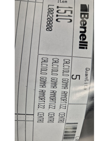 CALCIOLO IN GOMMA AMMORTIZZATO ORIGINALE PER TUTTI I BENELLI RAFFAELLO CENTRO  L0020800