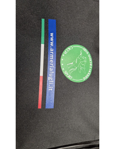 DV BORSA PER FUCILE ARMERIA LUGLI B130 NERA 130cm COD: DV-B130B FODERI TATTICI  BORSA CON 4 TASCHE LATERALI PORTA OGGETTI