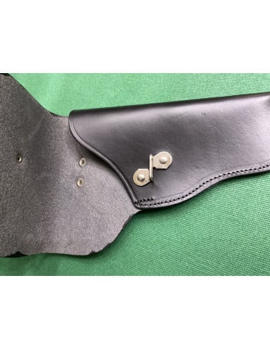 Fondina in cuoio nero Radar con bratella 95/49 per pistola Beretta 81 e 84