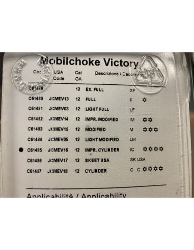 Strozzatore Mobilchoke Victory Prolungato 25mm Calibro 12 4 stelle C61485