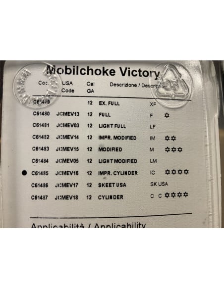 Strozzatore Mobilchoke Victory Prolungato 25mm Calibro 12 4 stelle C61485