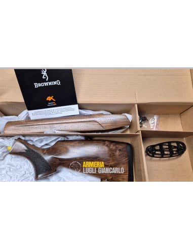 Calcio e asta in legno per carabina Browning BAR MARAL 4X in legno biondo chiaro   DTK KIT BAVARIAN RH DESTRO GRADO 3 112A10002