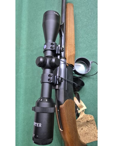 Carabina Baikal  Kipplauf modello IZH18 CALIBRO 222 con ottica Hunter 3-9x42 attacchi anelli Sports Match