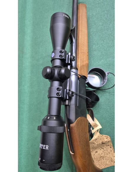 Carabina Baikal  Kipplauf modello IZH18 CALIBRO 222 con ottica Hunter 3-9x42 attacchi anelli Sports Match