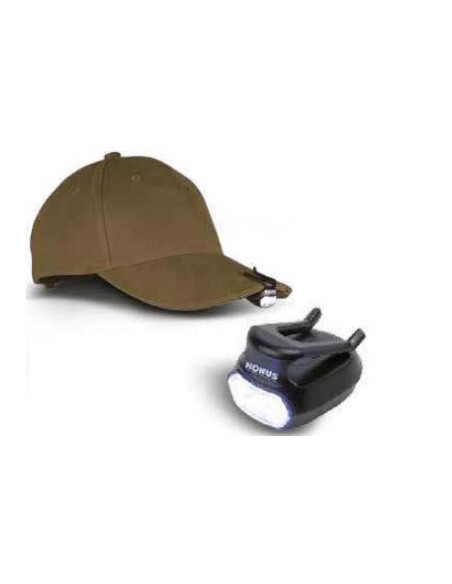 KONUS 3911 KonusCAP 3 lampade LED da applicare al cappello per caccia e pesca