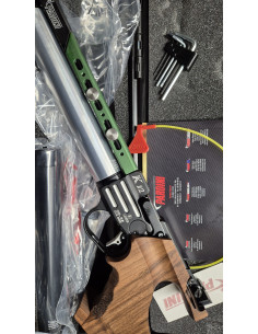 Pistola libera vendita PCP Pardini k12 pistola CALIBRO 4,5 colore grigio secondo serbatoio nero copricanna colore verde oliva
