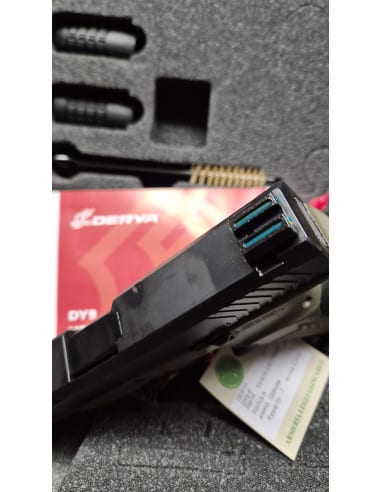Pistola semiautomatica calibro 9x19 Derya modello MDY9 4' pollici in polimero verde oliva e nera