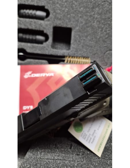 Pistola semiautomatica calibro 9x19 Derya modello MDY9 4' pollici in polimero verde oliva e nera