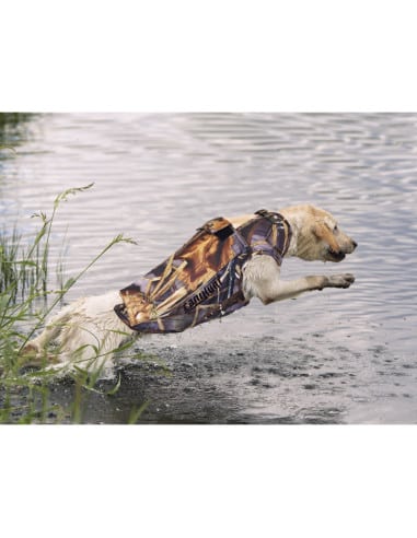 Gilet per cani da caccia e galleggiante mimetico Neopro Canihunt cneoprom Taglia S: 50-55 cm