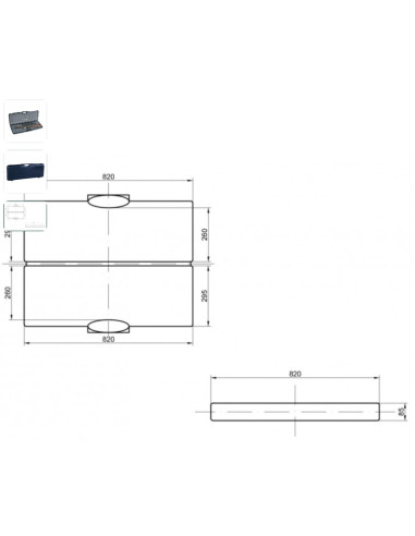 1604 SEC VALIGIA IN PP CON INTERNO UNIVERSALE PER SOVRAPPOSTO VALIGIE PER ARMI Interno mm 820x295x85 CUSTODIA BASE 1604 SEC