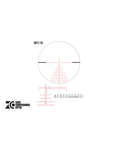 ZCO ZERO COMPROMISE OPTIC CANNOCCHIALE 5-27x56 MIL TUBO 36mm FDE CCW RETICOLO MPCT2X (400-0491)
