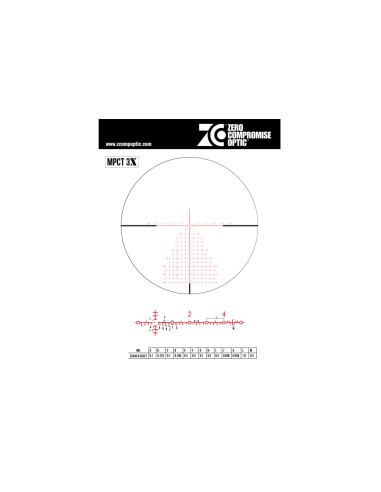 ZCO ZERO COMPROMISE OPTIC CANNOCCHIALE 5-27x56 10MIL TUBO 36mm NERO CCW RETICOLO MPCT3X NL (400-0474)