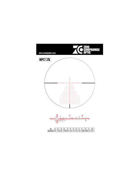 ZCO ZERO COMPROMISE OPTIC CANNOCCHIALE 5-27x56 10MIL TUBO 36mm NERO CCW RETICOLO MPCT3X NL (400-0474)