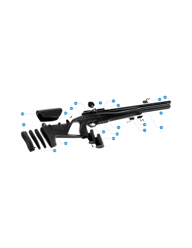 Carabina PCP in polimero 10 colpi Calibro 6.35  Stoeger Airguns XM1 Ranger libera vendita