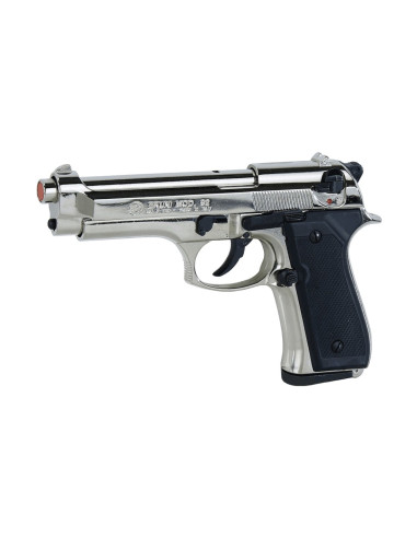 BRUNI PISTOLA  BERETTA 92 NIKEL CALIBRO 9 MM 9PAK  SALVE codice 1305N salve scacciacani