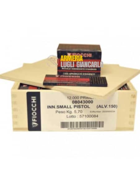 FIOCCHI Small Pistol 12.000 Inneschi IN BOX DI LEGNO 8 PACCHI DA 1500