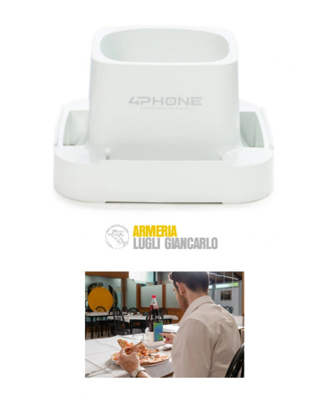 401 Bianco 4PHONE: SUPPORTO PER SMARTPHONE E TABLET  4PHONE