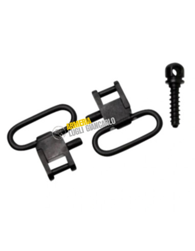 Set 2 magliette attacchi cinghia per armi fucili brapidi e vite per calci da legno Applicabile a tutti i calci da caccia. C62155
