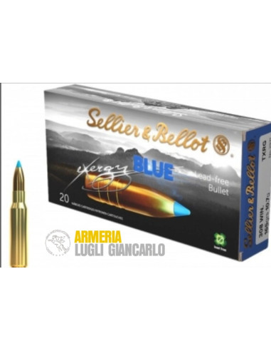 Colpi cartucce Sellier & Bellot .308 Win TXRG Non-Toxic 165gr Polymer Tip Box of 20