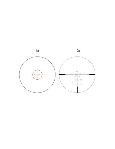 Ottica Vector optics 34mm Continental 1-10x28 FFP Tubo 34 1/10 mil illuminato Riflescope battuta m4 ar15 SCFF-62
