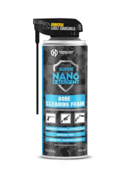 PULIZA CANNE ARMI BORE CLEANER FOAM GENERAL NANO PROTECTION  CONFEZIONE 12 PEZZI SCHIUMA DETERGENTE 200 ml