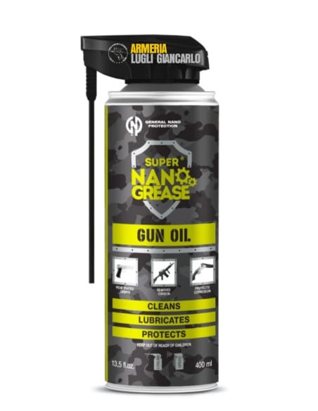 Olio spray per arm GUN OIL 400ML PULIZA ARMI GENERAL NANO PROTECTION  CONFEZIONE DA 12 PEZZI  OLIO PER ARMI