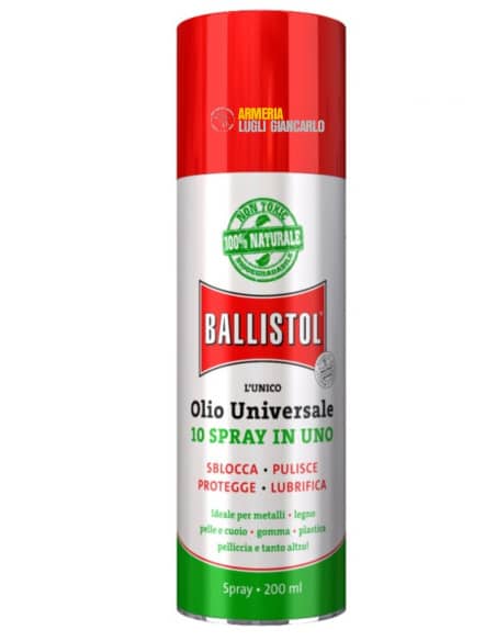 Olio spray pulizia armi universale Ballistol Multiuso BALLISTOL CONFEZIONE 12 PEZZI OLIO SPRAY UNIVERSALE 200 ml