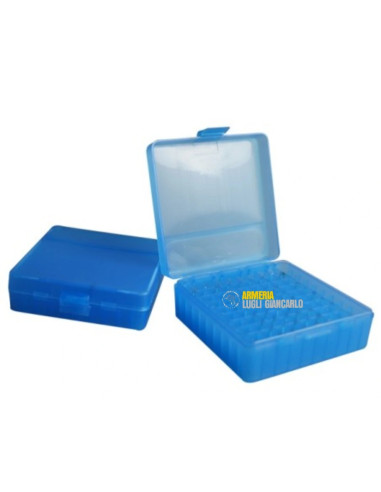 Scatola CY-BC-12-12-4 Marca: CYTAC porta munizioni per arma corta da 100 cartucce. Calibri.38 SPL.357 Magnum5.7x28 FN7.62x25