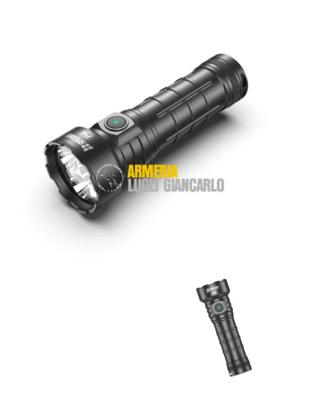 P4  Torcia Pila portatile SPERAS  TORCIA LED 4000 LUMENS CON FASCIO DI LUCE FINO A 288M