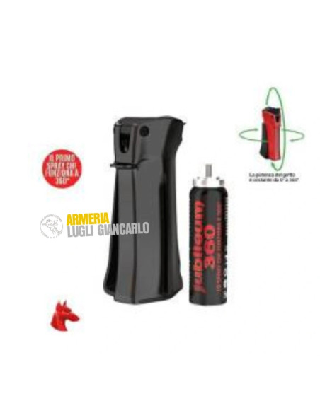 Defence systemSpray al peperoncino jubileum 360 getto balistico 20 ml nero defence system grande