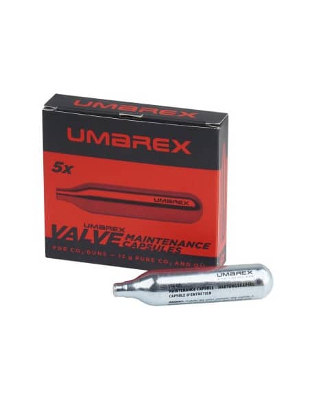 5 Bombole armi Co2 autopulenti Umarex Walther per Manutenzione codice 4.1683-1 CO2 Soft Air Gas 12 g